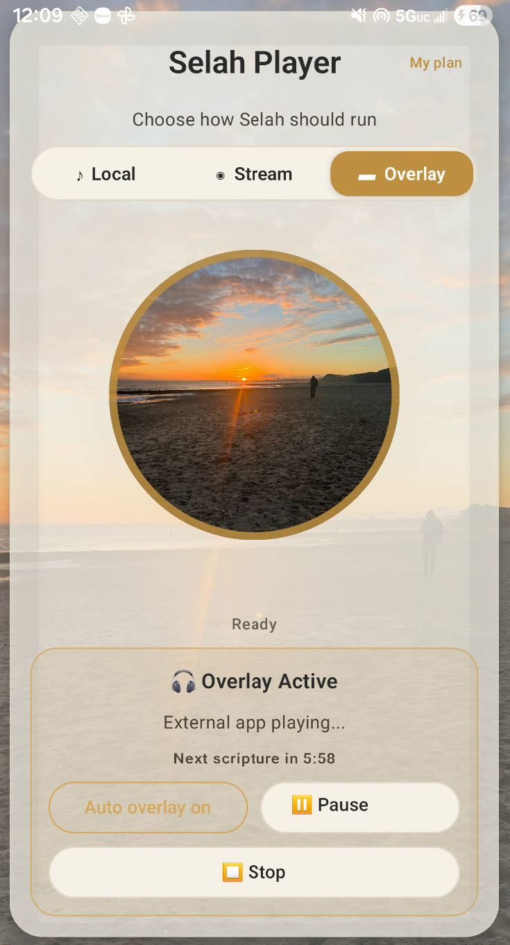 Android overlay mode