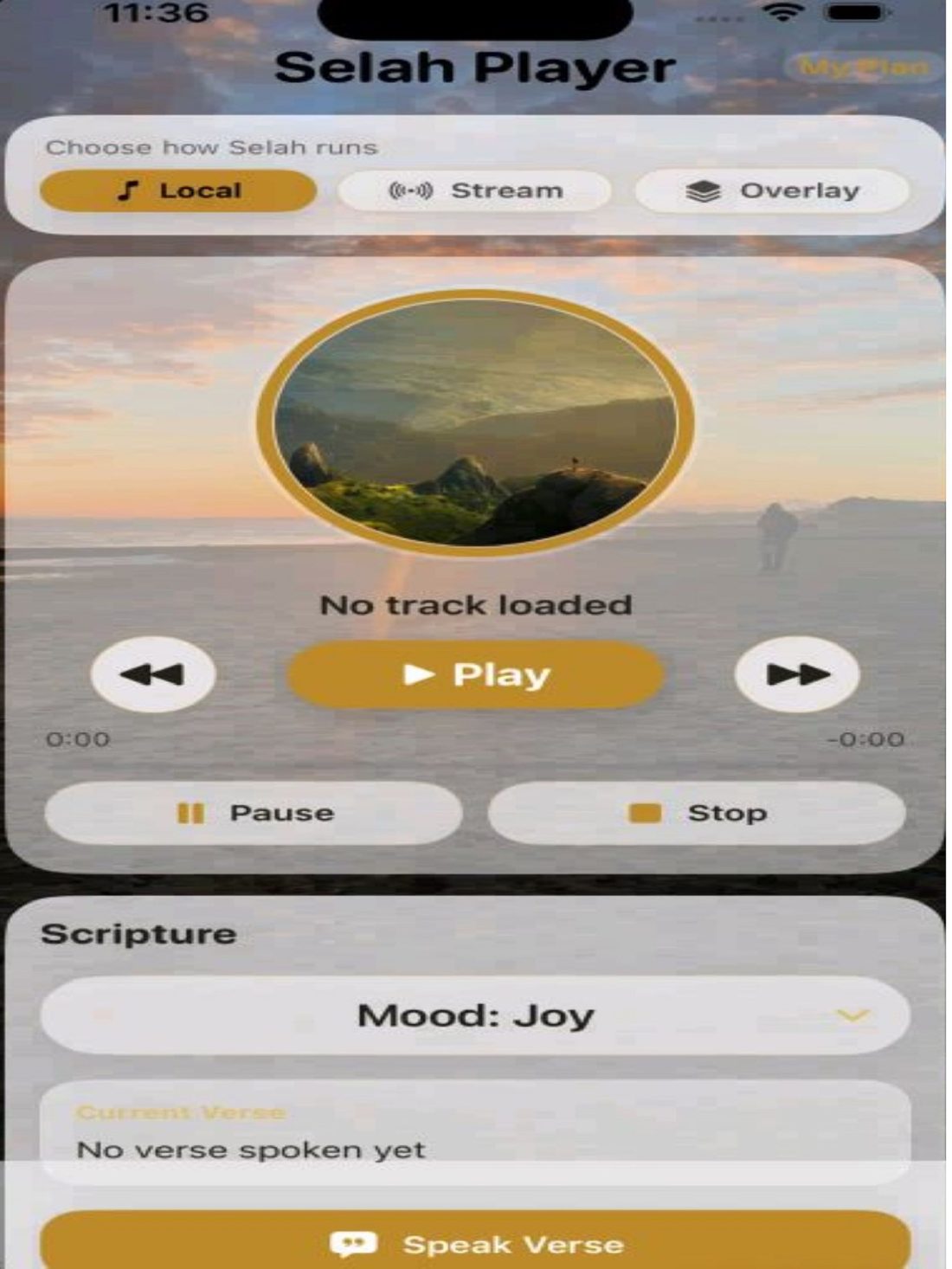 Selah Player iPad screenshot